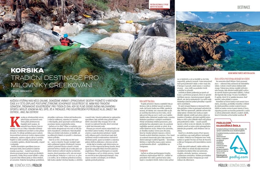 Korsika. Tradiční destinace pro milovníky creekování.