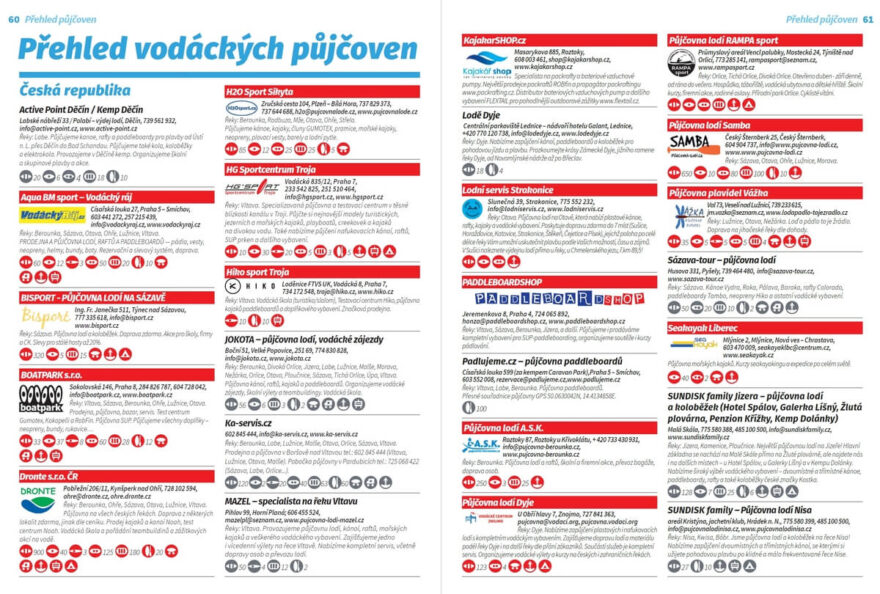 Velký přehled ověřených vodáckých půjčoven.