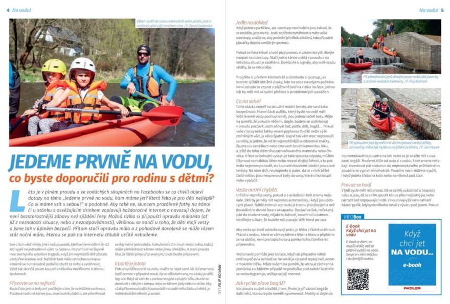 Jedeme prvně na vodu...