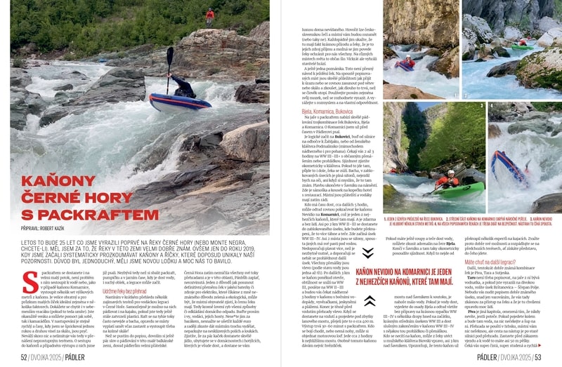 Kaňony Černé Hory s packraftem.