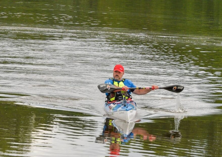 Honza Bělka při první etapě, která byla bohužel taky jeho poslední.
