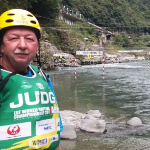 Jako rozhodčí za ČR při závodech v Japonsku v roce 2017.