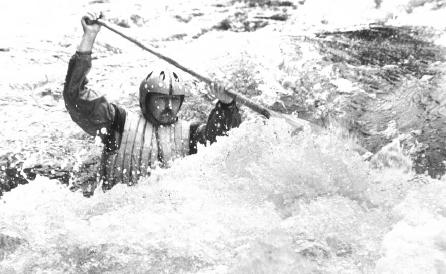 Na Vltavě pod Lipnem v roce 1988.