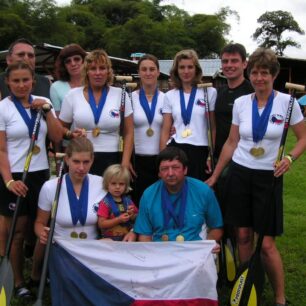 S posádkou Jezinky na MS v raftingu 2005 v Ekvádoru.