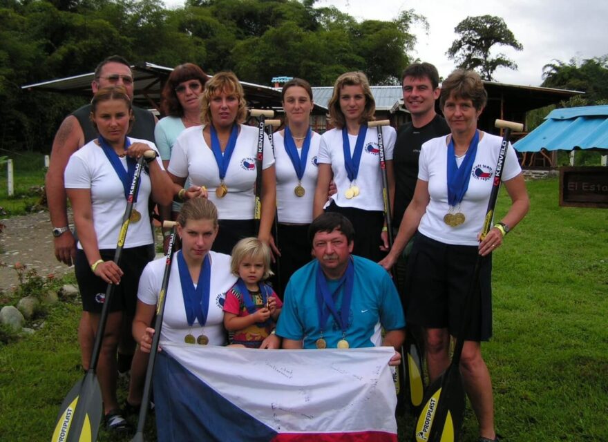 S posádkou Jezinky na MS v raftingu 2005 v Ekvádoru.