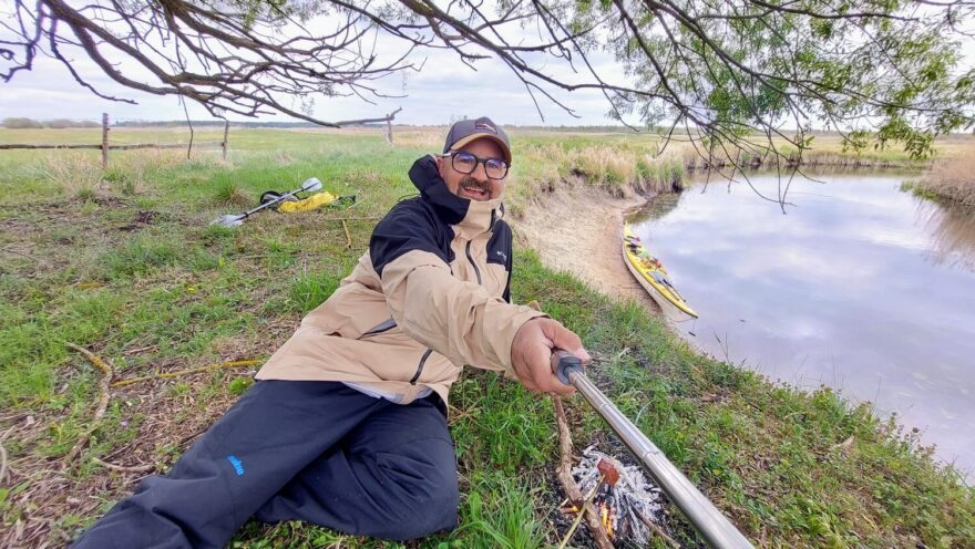 Malá přestávka na řece Biebrza.