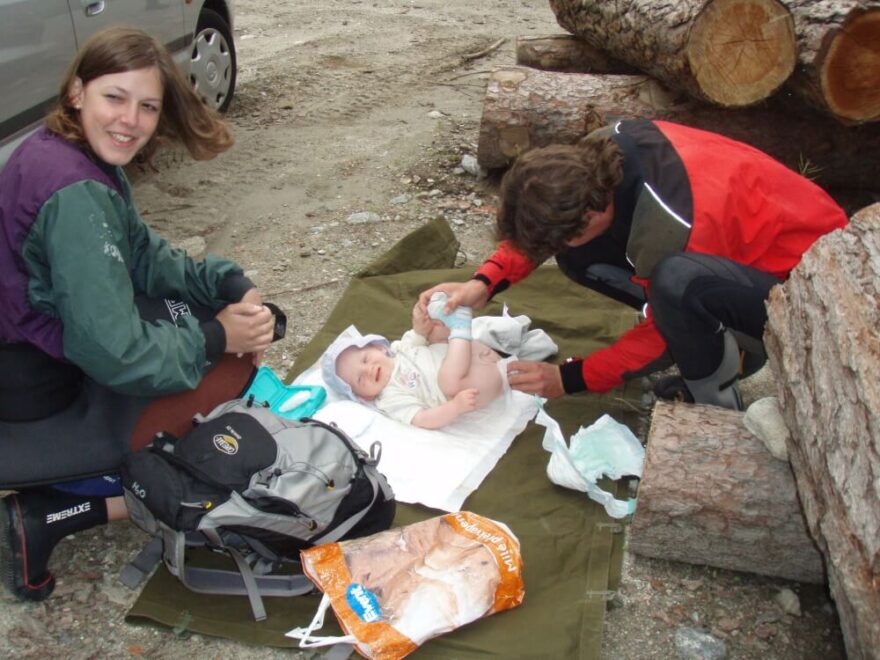 Dittrichovi vychovávají nové členy oddílu od útlého věku. Se synem Matějem na zájezdu v Itálii v roce 2007.