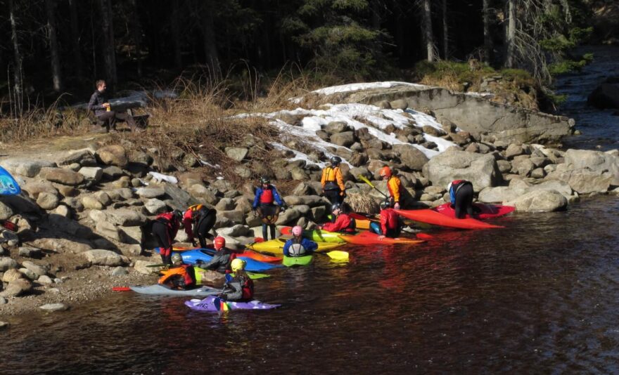 Jarní Otava v roce 2010.
