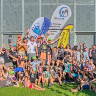 V Českých Budějovicích s oddílem každoročně pořádají MČR v paddleboardingu na divoké vodě.