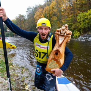 Krumlovský vodácký maraton vyhrál celkem osmkrát. Zde ročník 2015.