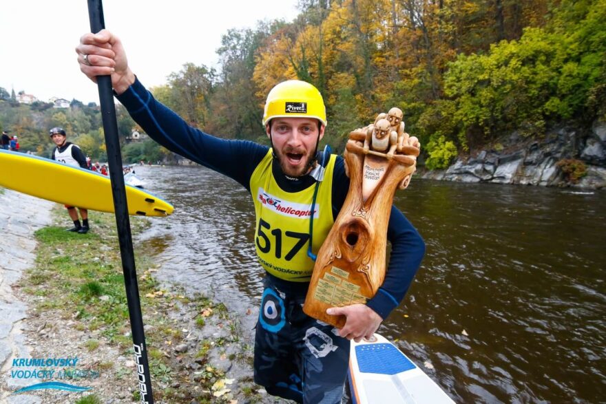 Krumlovský vodácký maraton vyhrál celkem osmkrát. Zde ročník 2015.