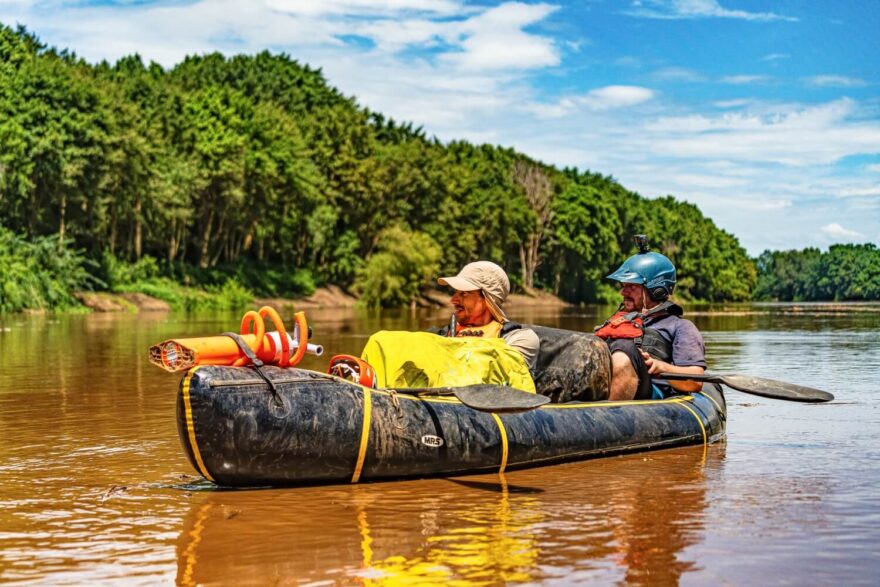Pítrs a Tomáš Matera na spodním toku řeky Omo.