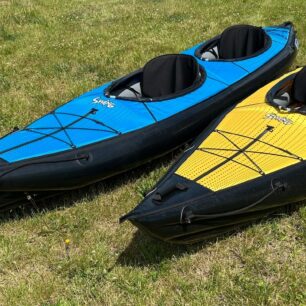 Nafukovací kajaky Gumotex Swing 1 a Swing 2.