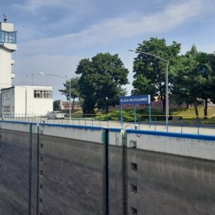 Oprava plavební komory.