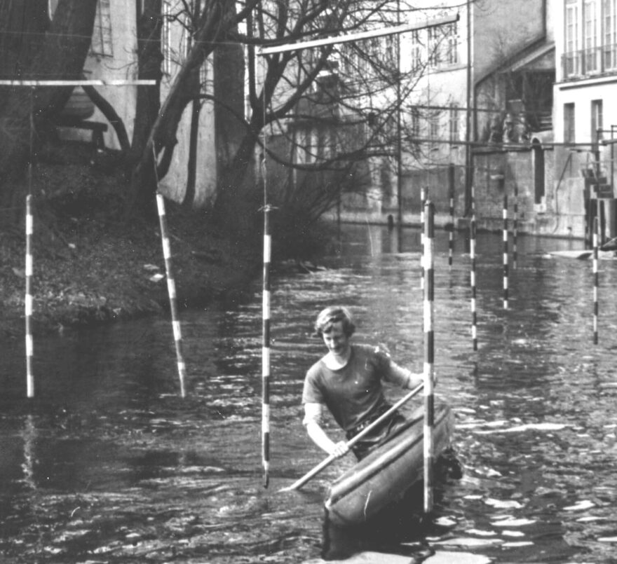 Trénink na Čertovce v dubnu 1971.