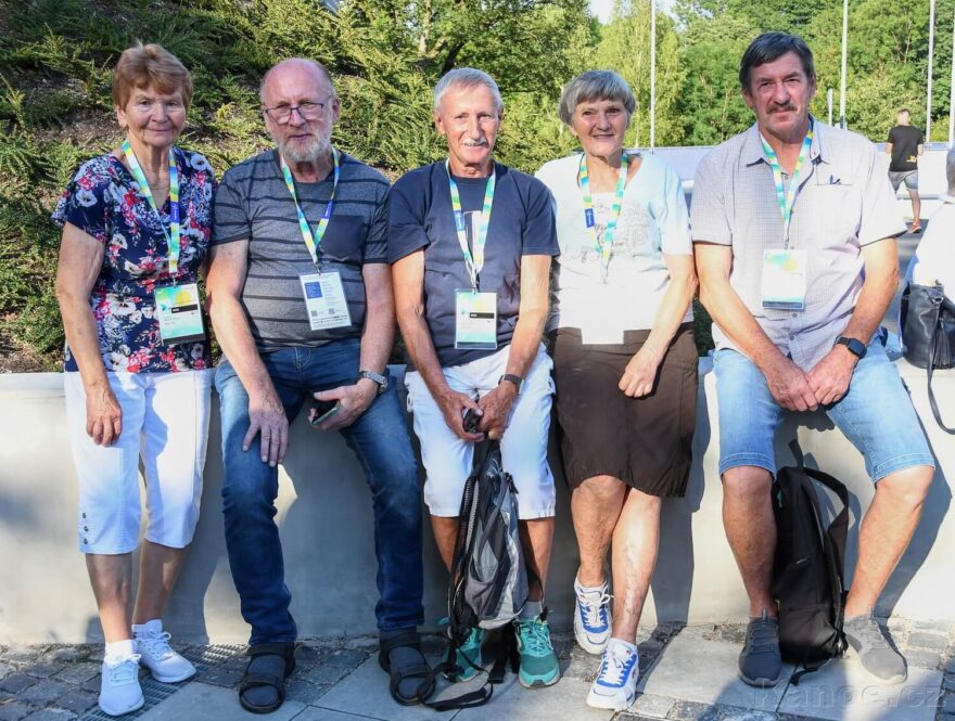 Čeští olympionici z roku 1972, kteří se potkali na MS v Augsburgu v roce 2022.