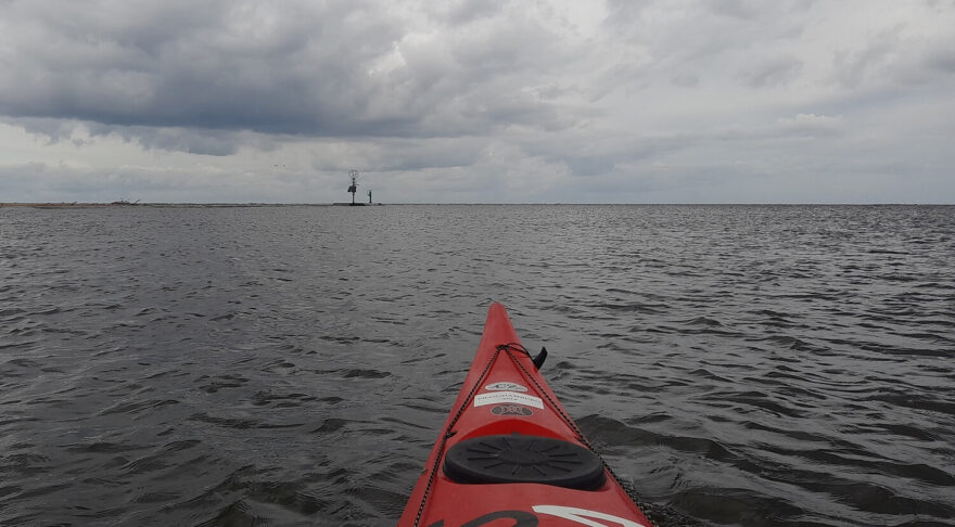 Ústí Visly do Baltského moře.