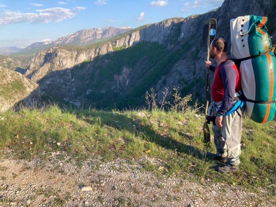 Po výstupu z kaňonu Komarnice.