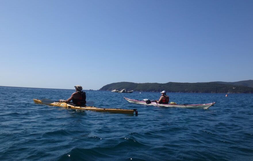 Teď zase kousek po otevřené vodě.