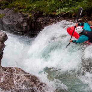 Závěrečný skok, kde je dobré posoudit vodní stav.