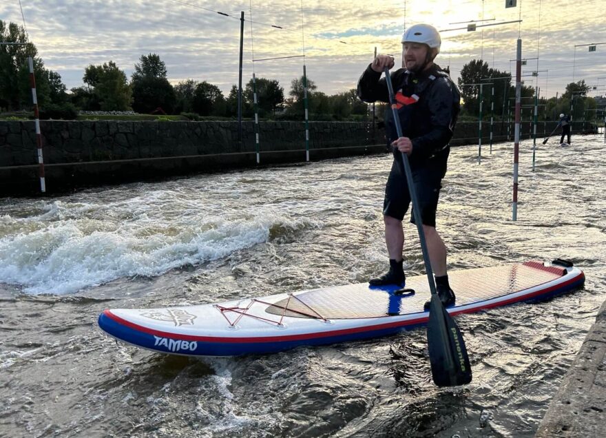 Nejvíce zabrat jsme pádlům dali na divoké vodě v Troji.