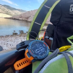 Testování při pádlování na seakyaku – GARMIN INSTINCT 3 SOLAR.