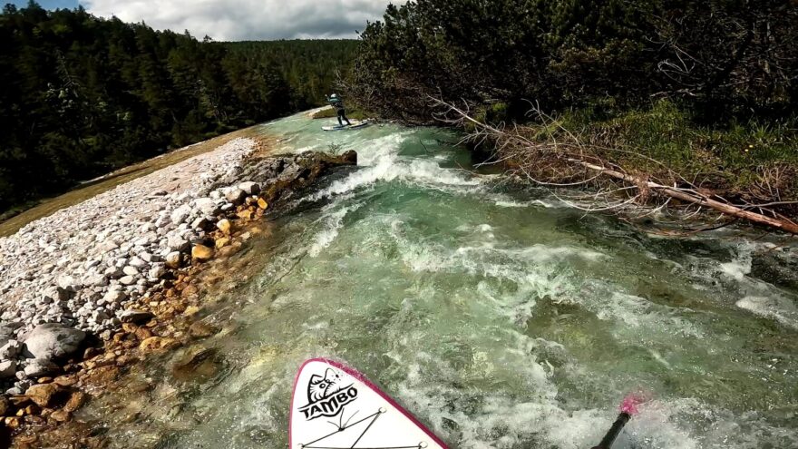 Na horním úseku je i několik hodně úzkých míst.