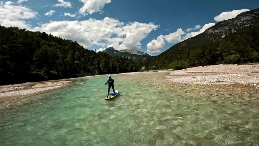 Rozlivy na konci horního úseku.