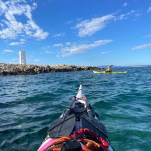 Maják na nejsevernějším cípu ostrova Rab.