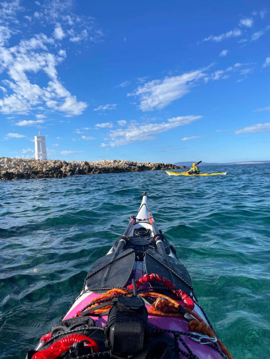 Maják na nejsevernějším cípu ostrova Rab.