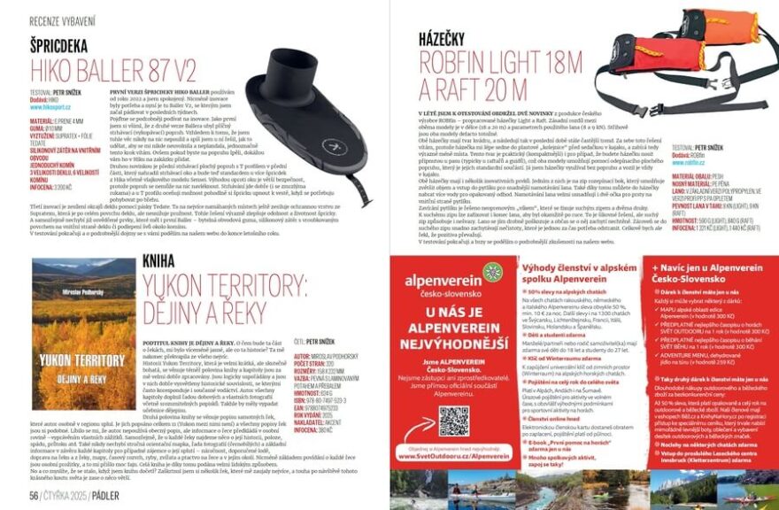 Recenze vodáckého vybavení.