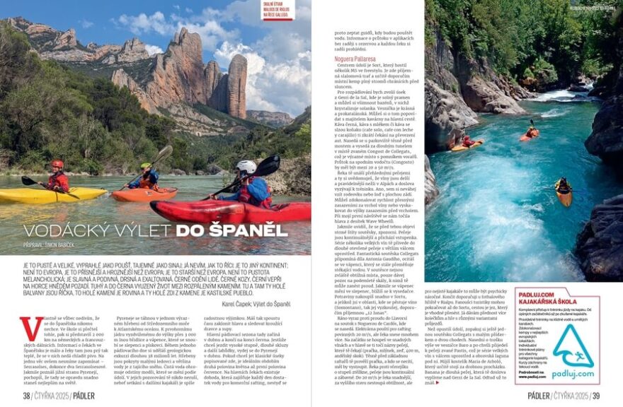 Vodácký výlet do Španělska.