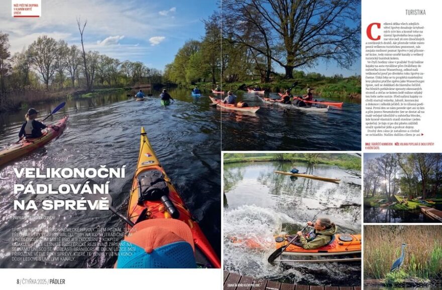 Pádlování po Sprévě.