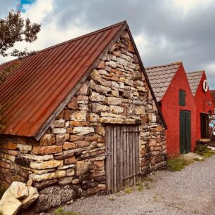 Rybařské domečky v přístavu Snogebaek.