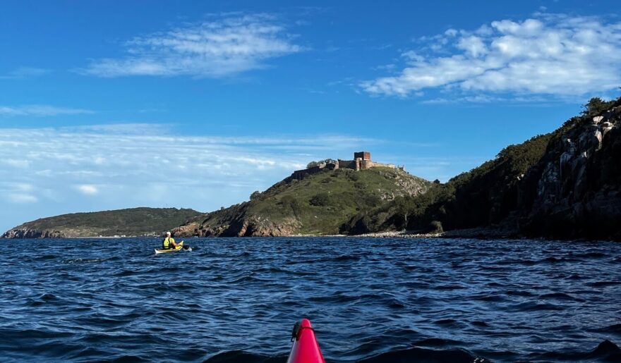 Hrad Hammershus na severu ostrova.