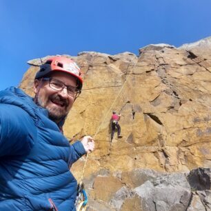 Lezení na bornholmské žule v lomu Vang.