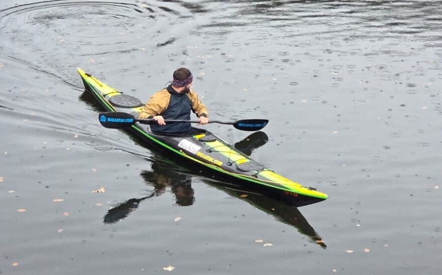 Vyjížďka na seakajaku na přehradě Mlýnice. / F: Ondra Nikl