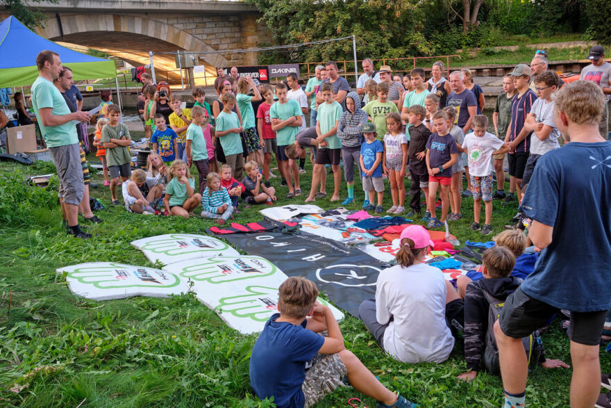 Jako organizátor závodu Junir Xrace v Brandýse nad Labem.