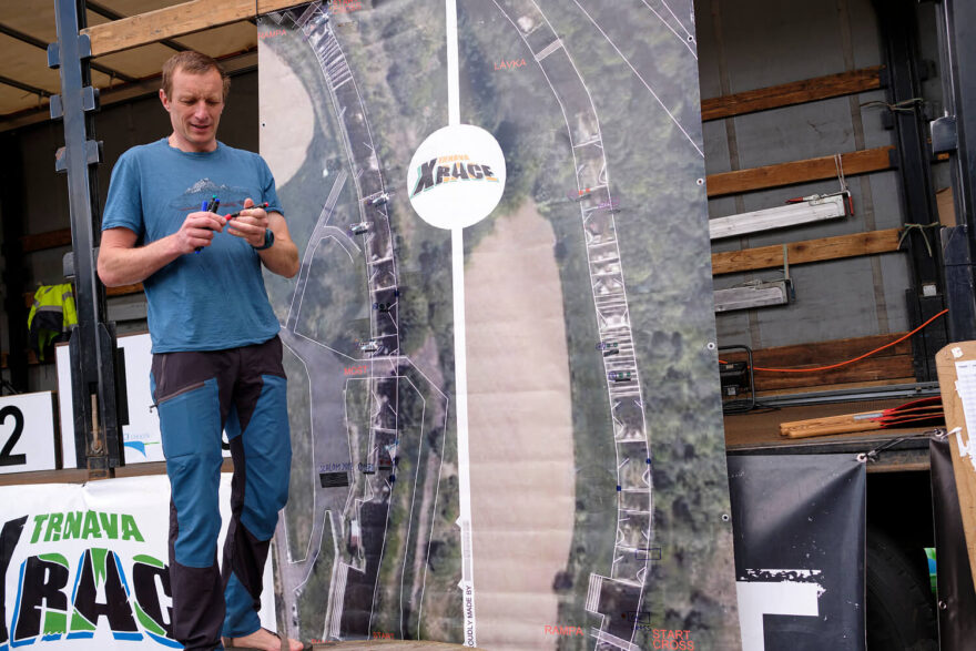 Výklad trati na Trnava Xrace.