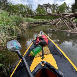 S pádlem jsem projel i mnoho kilometrů na turistických řekách v Polsku.