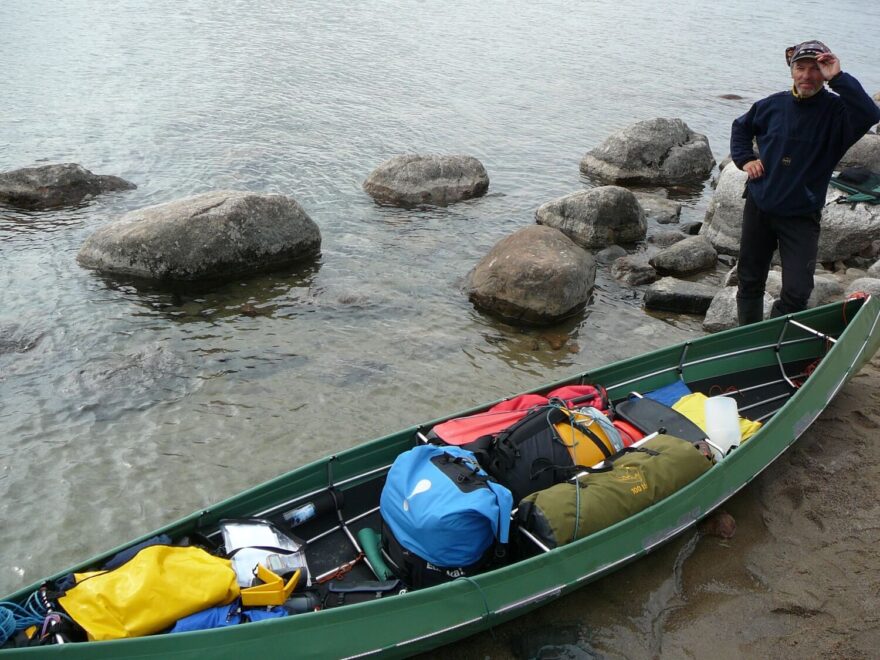 Naše výbava na 5 týdnů včetně potravin.