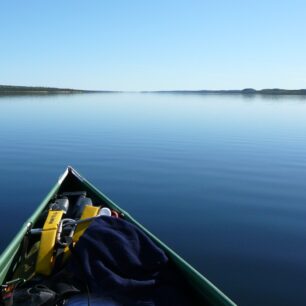 Začátek cesty proti proudu řeky Snare.