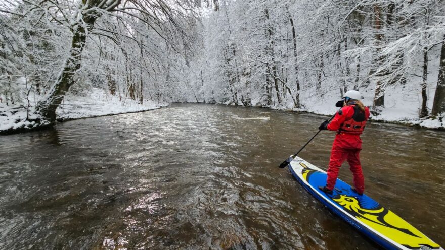 Kikina v jedné z klidnějších částí řeky.