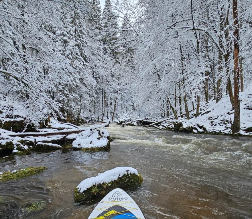 Pohádková krajina zimní Kamenice.