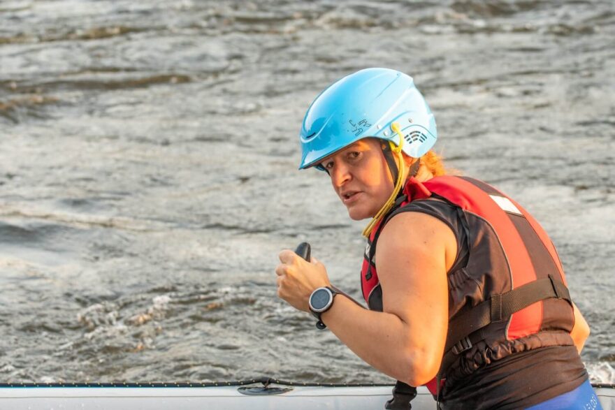 Během kurzu na kanále v Českém Vrbném v roce 2022.