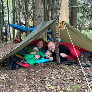 První Brdy s nejmladším členem rodiny.