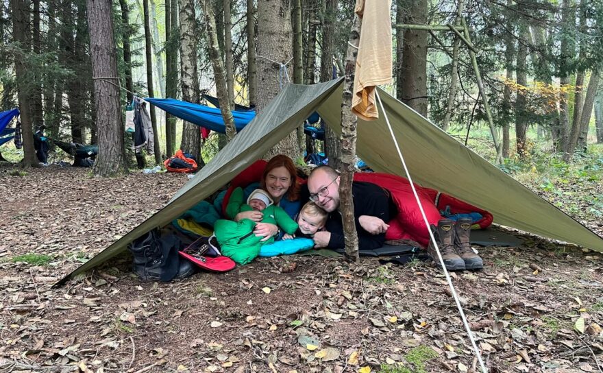 První Brdy s nejmladším členem rodiny.