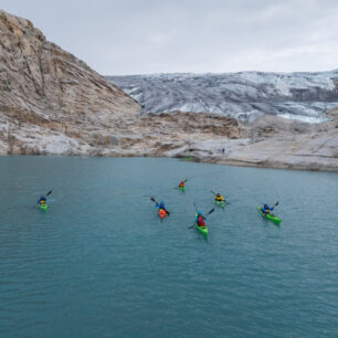 Cestou zpátky od ledovce.