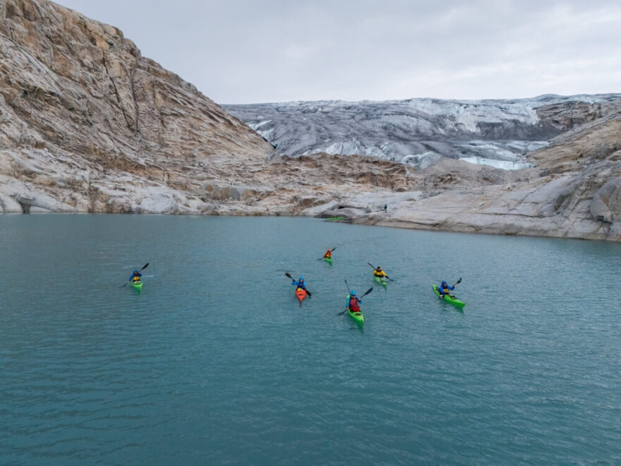 Cestou zpátky od ledovce.