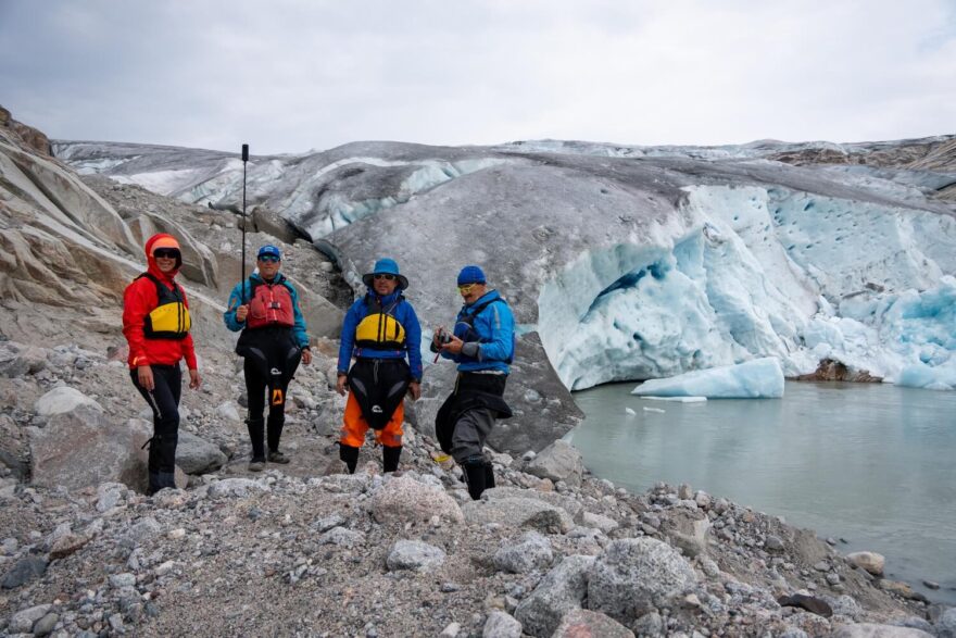 Malý zbytek ledovcového splazu.